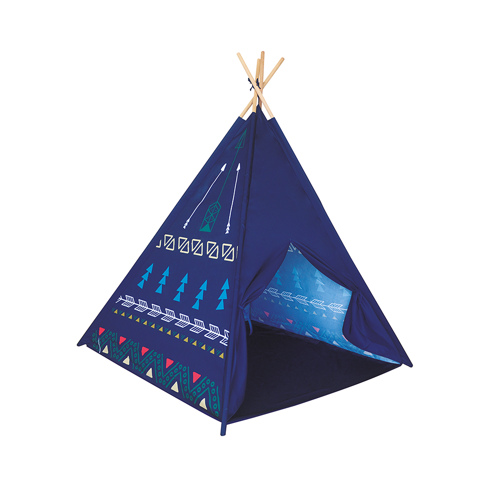 Carpa Tipi Azul 120x120x150cm - Imagen 2