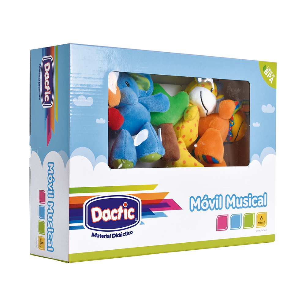 Móvil Musical Animal en Tela - Imagen 2