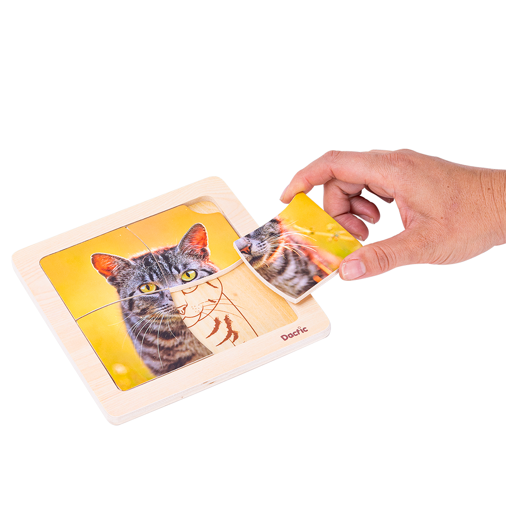 Puzzle Gato de Madera - Imagen 3