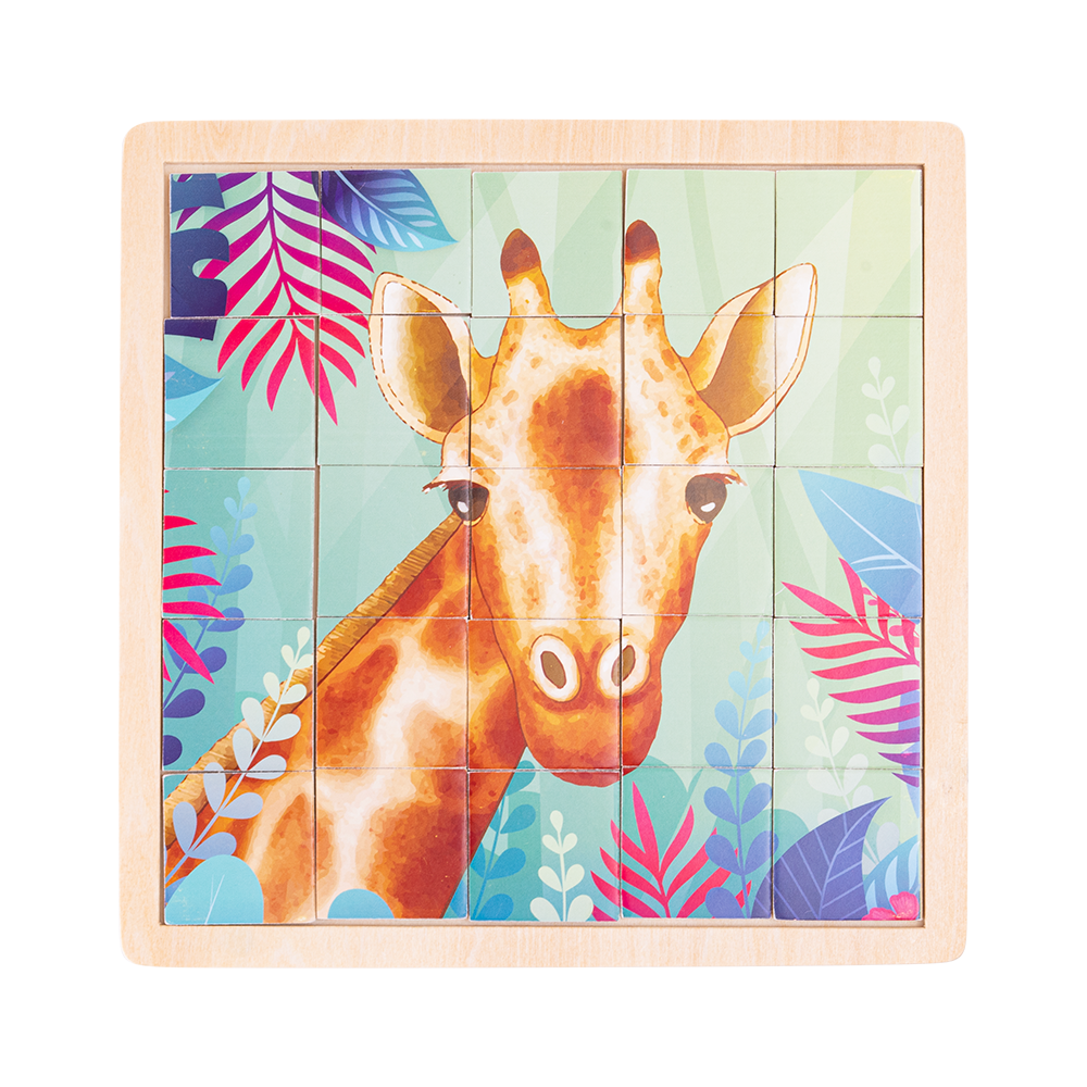 Puzzle Jirafa Madera 25 pz