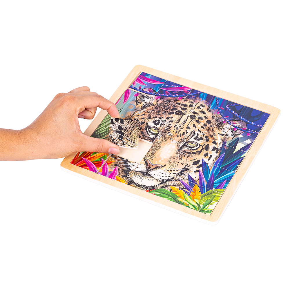 Puzzle Leopardo Madera 25 pz - Imagen 3
