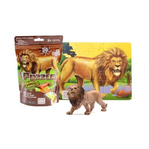Puzzle León 36 Piezas + Figura