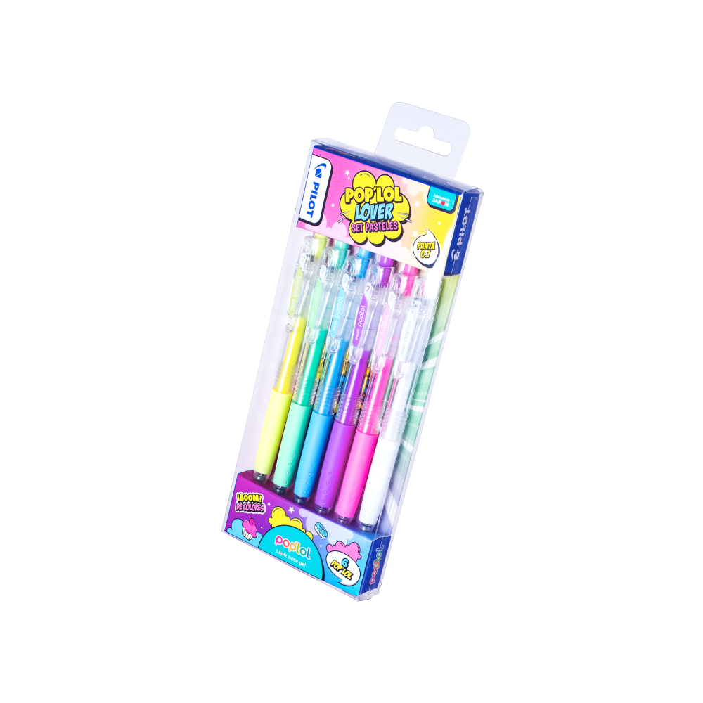 Set Lápiz Gel POP'LOL Pasteles 6u - Imagen 2