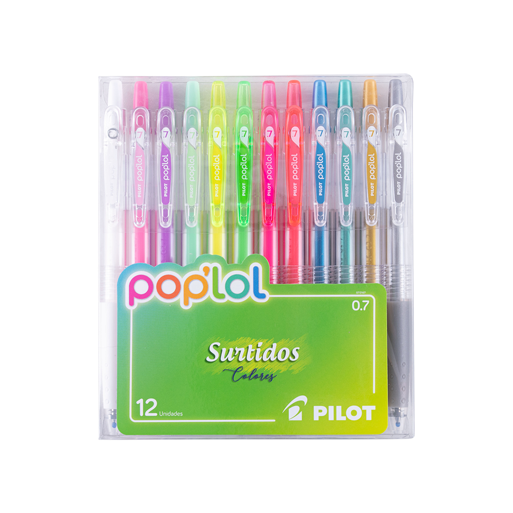 Set Lápiz Gel POP'LOL Lollipop 12u - Imagen 5