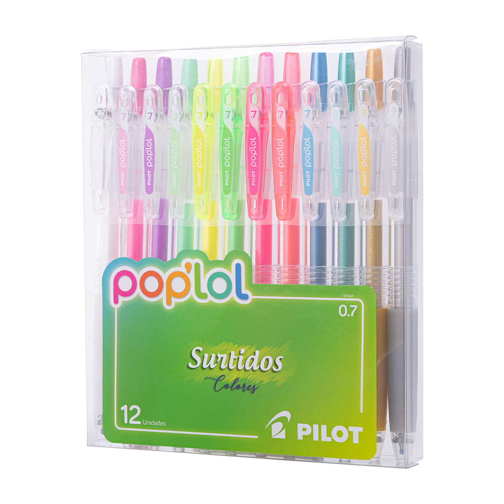 Set Lápiz Gel POP'LOL Lollipop 12u - Imagen 2