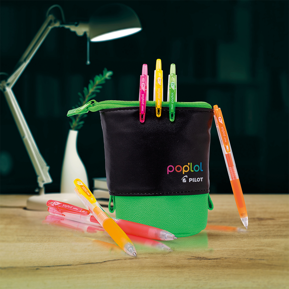 Set Lápiz Gel POP'LOL 6u c/Estuche Retráctil Verde - Imagen 5