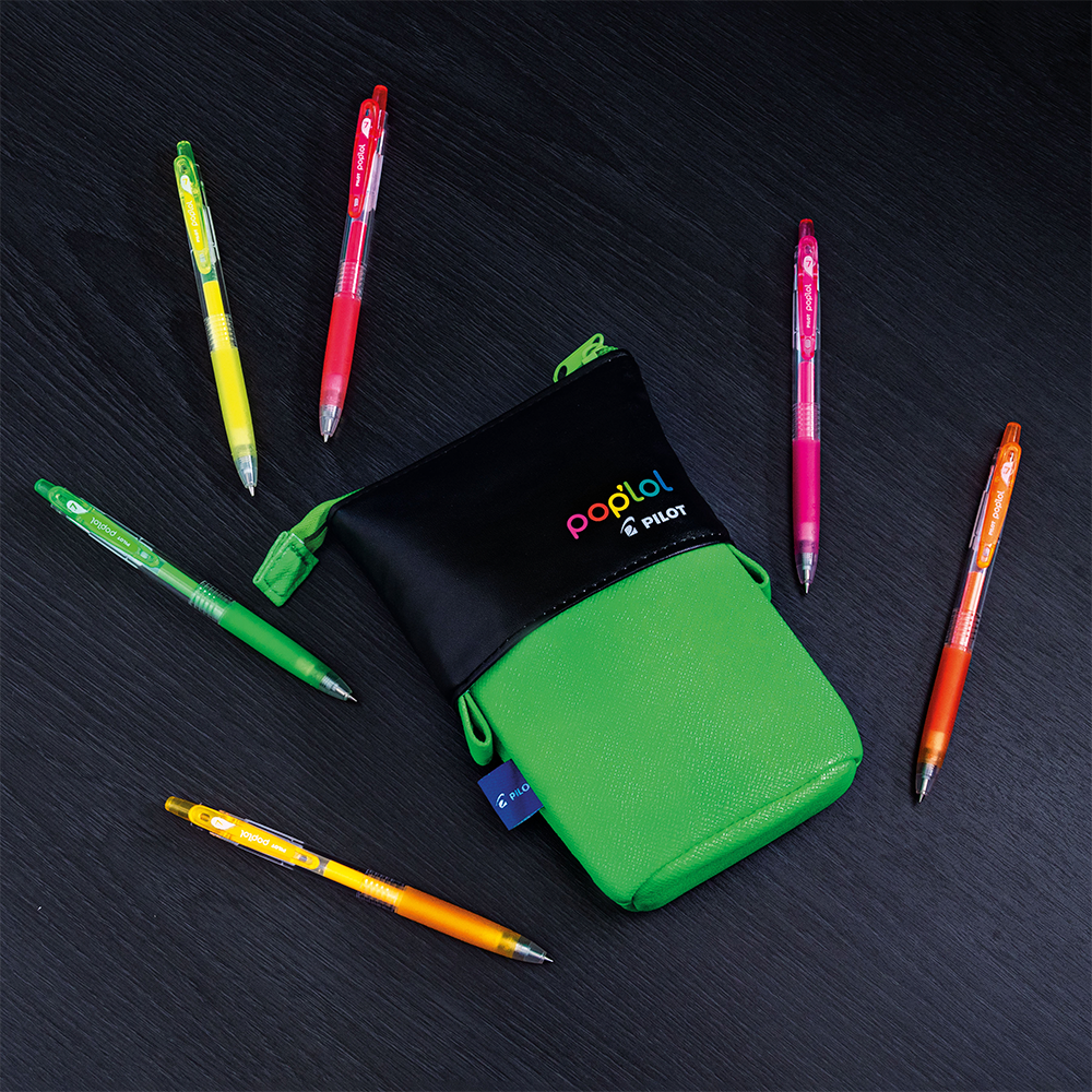 Set Lápiz Gel POP'LOL 6u c/Estuche Retráctil Verde - Imagen 4