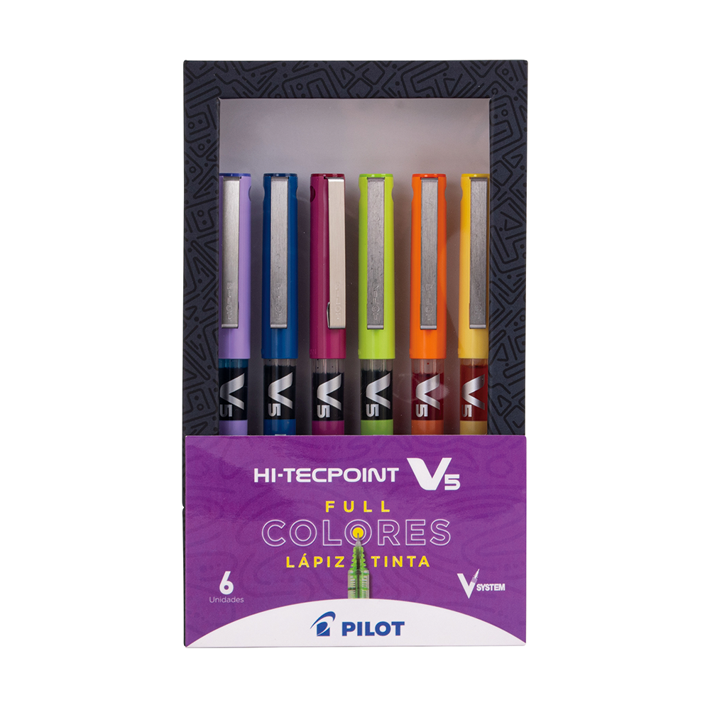 Set Lápiz Tinta HI-TECPOINT BXV-1 0.5 6u - Imagen 6