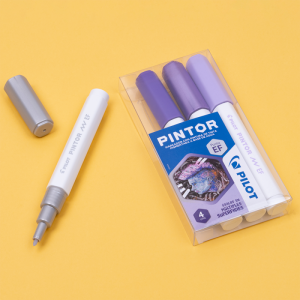 Set Pintor Metalizado Extra Fino 4u en Violetas