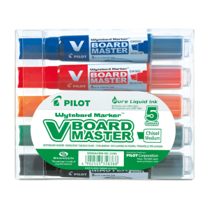 Set Marcador Pizarra V BOARD MASTER Biselado 5u